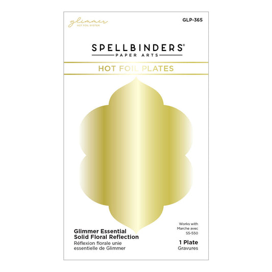 Spellbinders - Glimmer Essential Solid Floral Reflection Glimmer Hot Foil Plate
