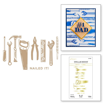 Spellbinders - Nailed It! Glimmer Hot Foil Plate