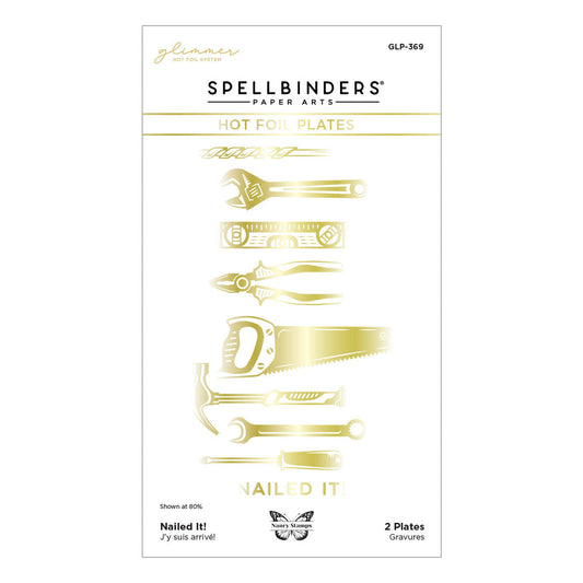 Spellbinders - Nailed It! Glimmer Hot Foil Plate