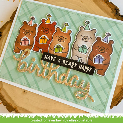 Lawn Fawn - Plaid Stencils (2pcs)