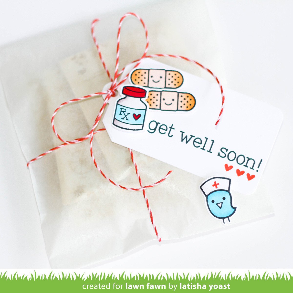 Lawn Fawn - Get Well Soon