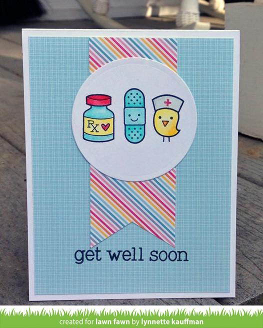 Lawn Fawn - Get Well Soon