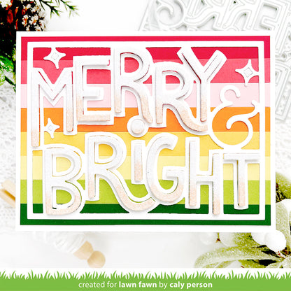 Lawn Fawn - Giant Outlined Merry & Bright