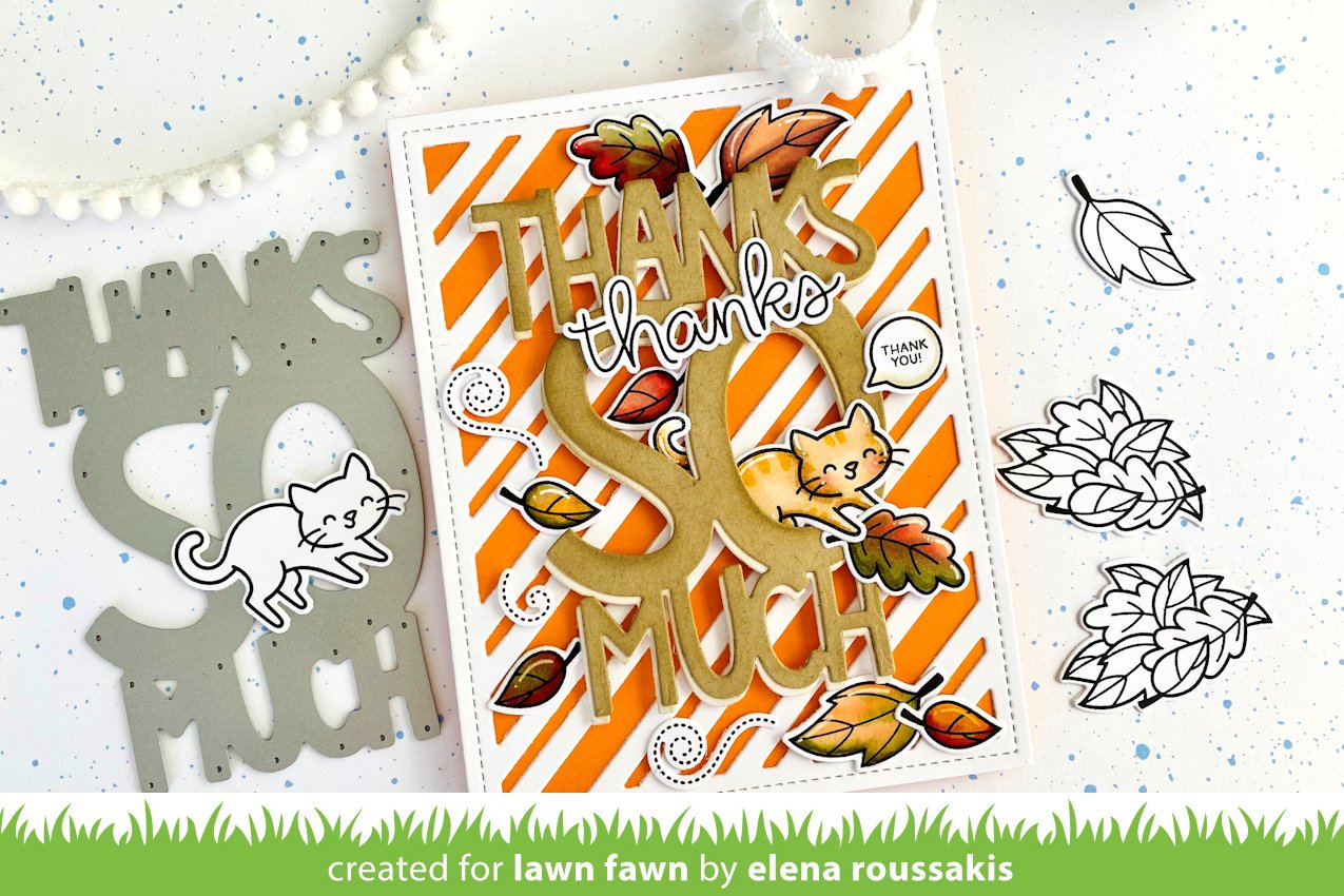 Lawn Fawn - Peppermint Stripes Backdrop