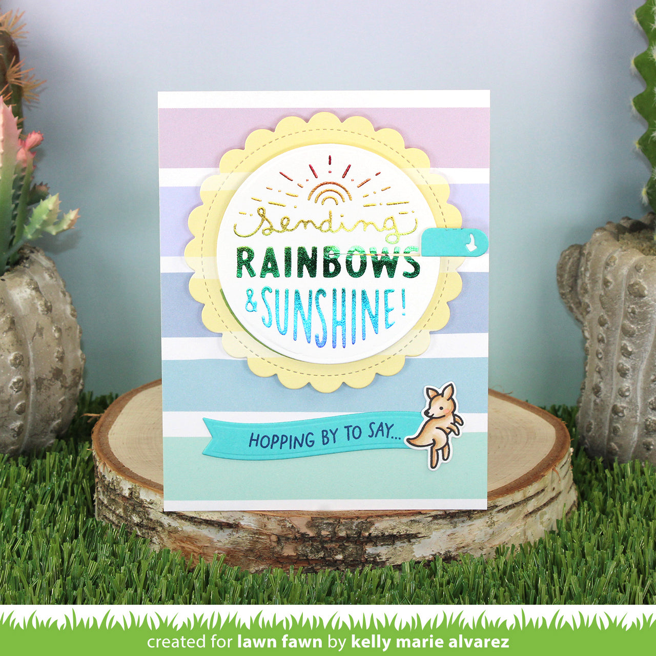 Lawn Fawn - Rainbow Ever After - Rapunzel 12x12"