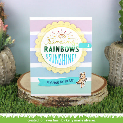 Lawn Fawn - Rainbow Ever After - Rapunzel 12x12"