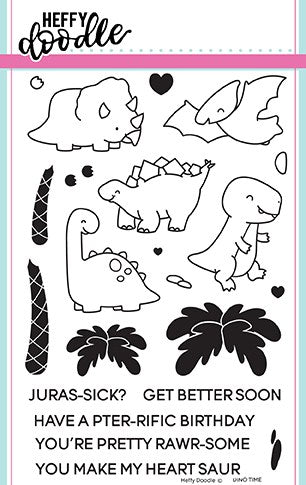 SET DEAL: Heffy Doodle - Dino Time Clear Stamps