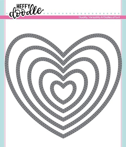 Heffy Doodle - Stitched Hearts Dies