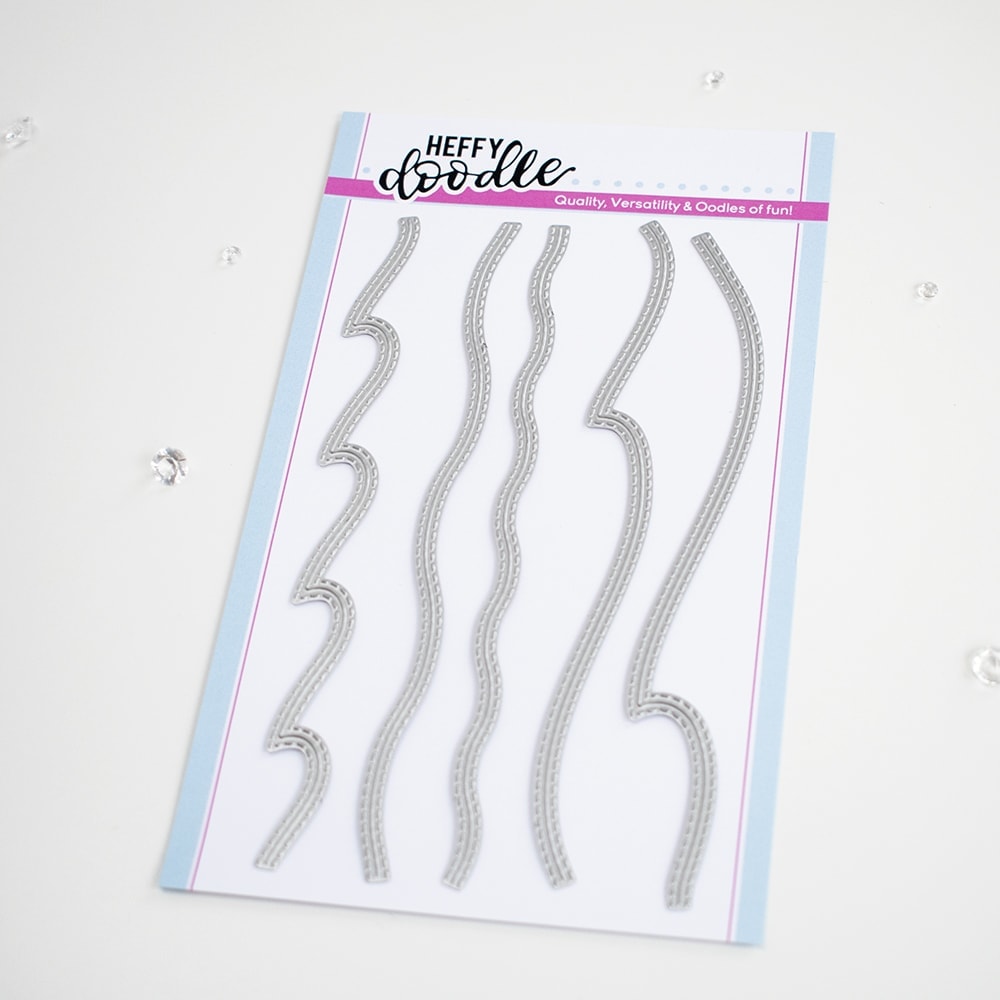 Heffy Doodle - Breaking Waves Border Dies