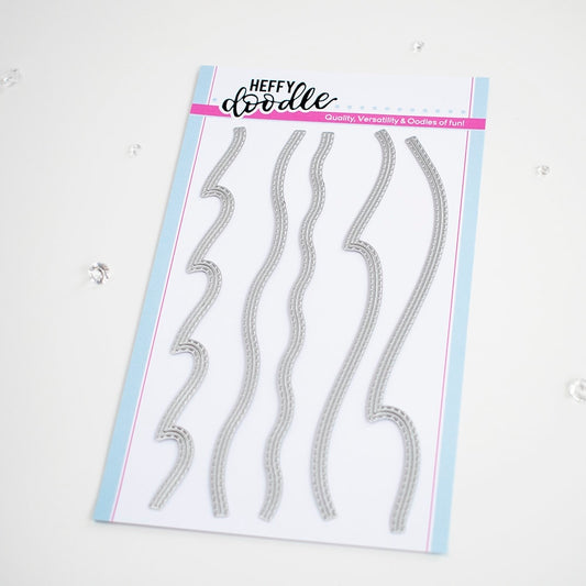 Heffy Doodle - Breaking Waves Border Dies