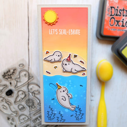 Heffy Doodle - Breaking Waves Border Dies