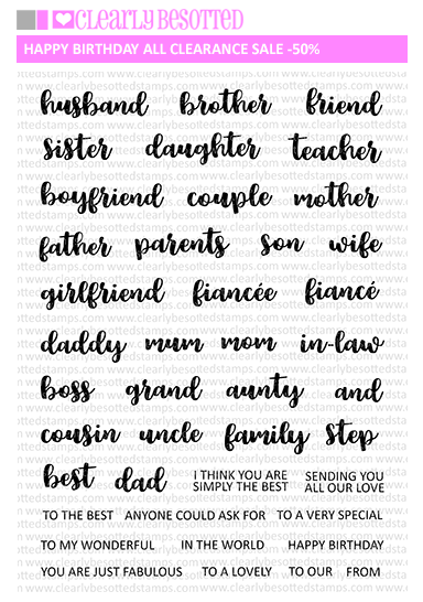 Clearly Besotted - Happy Birthday All