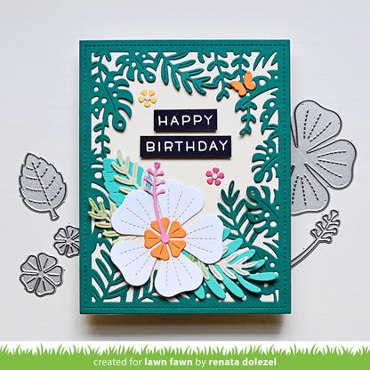 Lawn Fawn - Tropical Leaves Backdrop