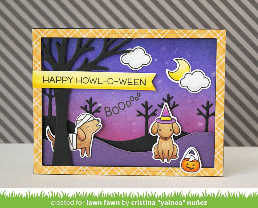 Lawn Fawn - Stitched Tree Borders