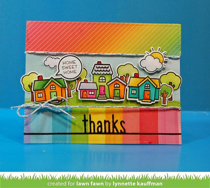 Lawn Fawn - Thanks Line Border