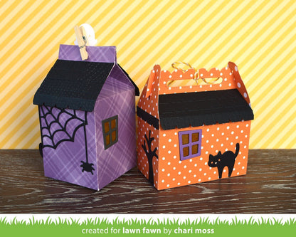 Lawn Fawn - Scalloped Treat Box Haunted House Add-on