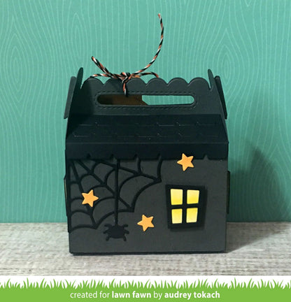 Lawn Fawn - Scalloped Treat Box Haunted House Add-on