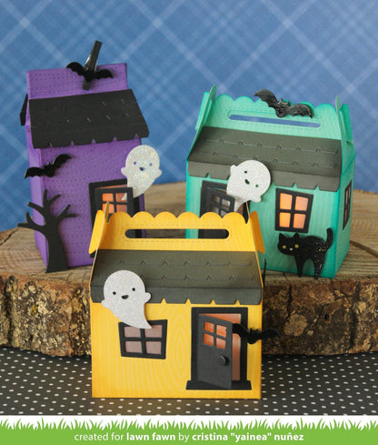 Lawn Fawn - Scalloped Treat Box Haunted House Add-on