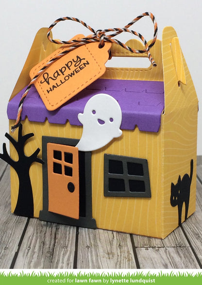 Lawn Fawn - Scalloped Treat Box Haunted House Add-on