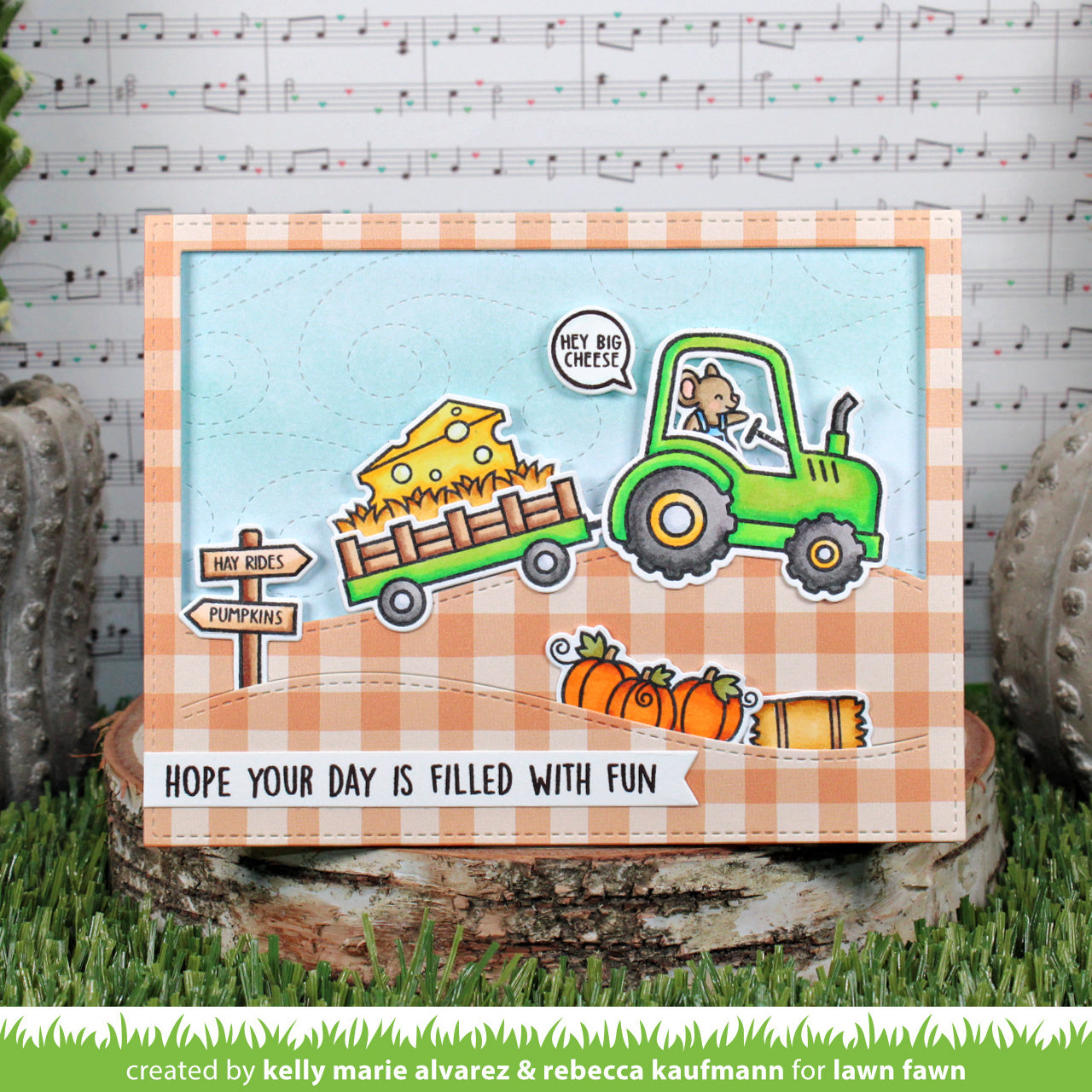 Lawn Fawn - Hay There, Hayrides! Mice Add-On