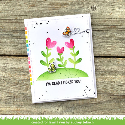 Lawn Fawn - Heart Garden Stencil