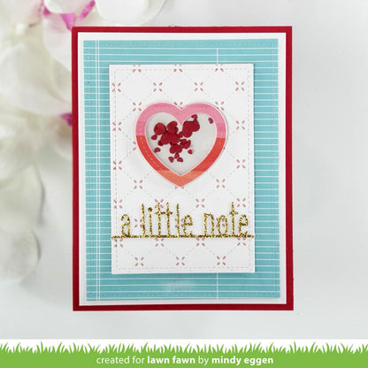 Lawn Fawn - Heart Shaker Gift Tag