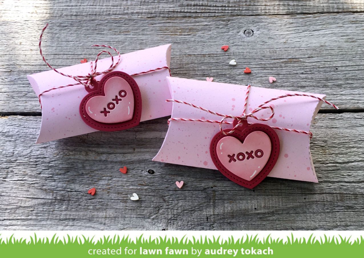 Lawn Fawn - Heart Shaker Gift Tag