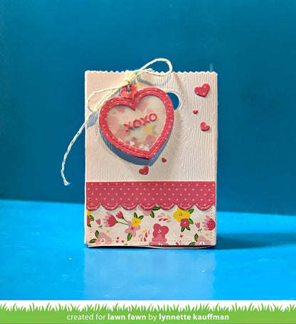 Lawn Fawn - Heart Shaker Gift Tag