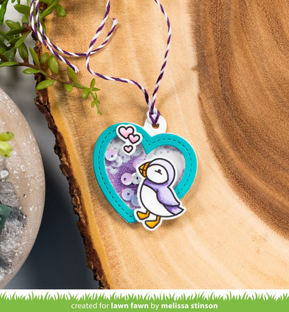 Lawn Fawn - Heart Shaker Gift Tag