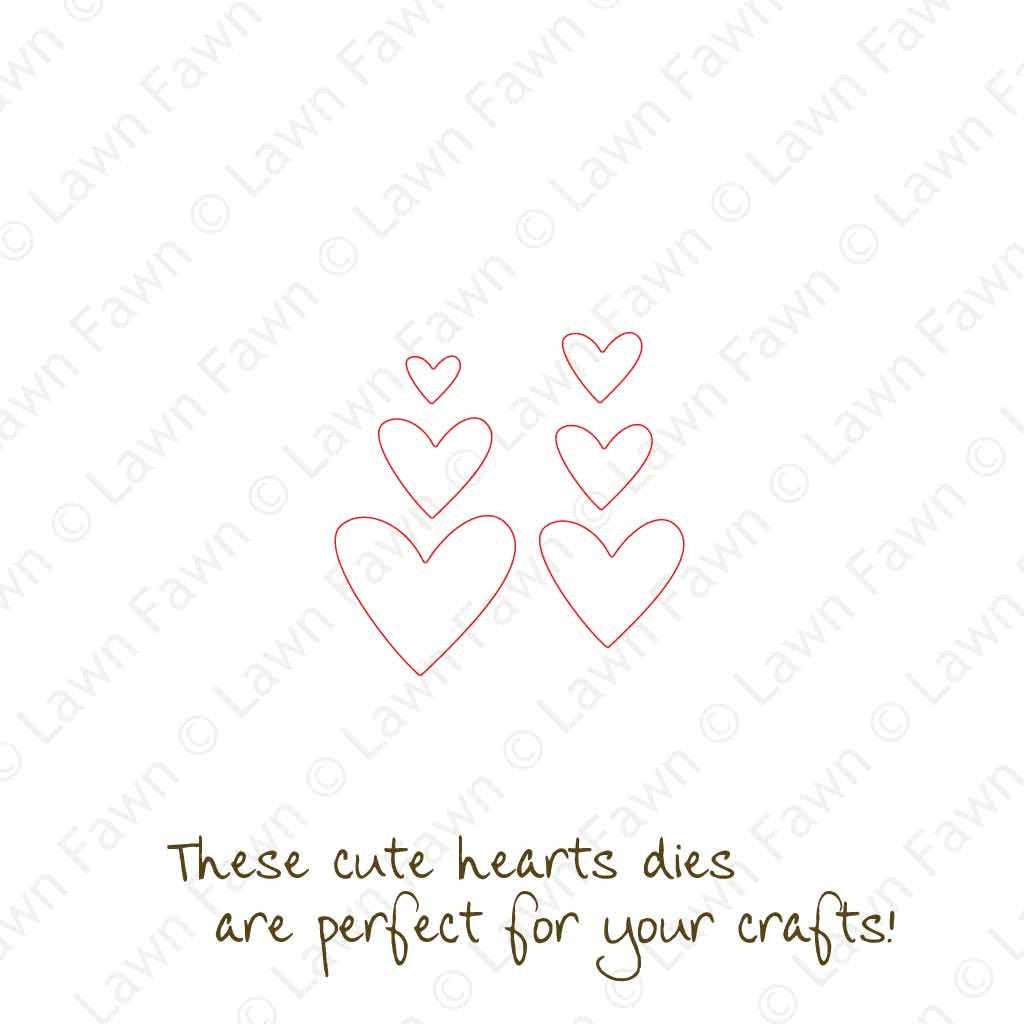 Lawn Fawn - Hearts