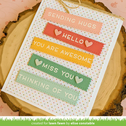 Lawn Fawn - Hearts And Stars Skinny Tag