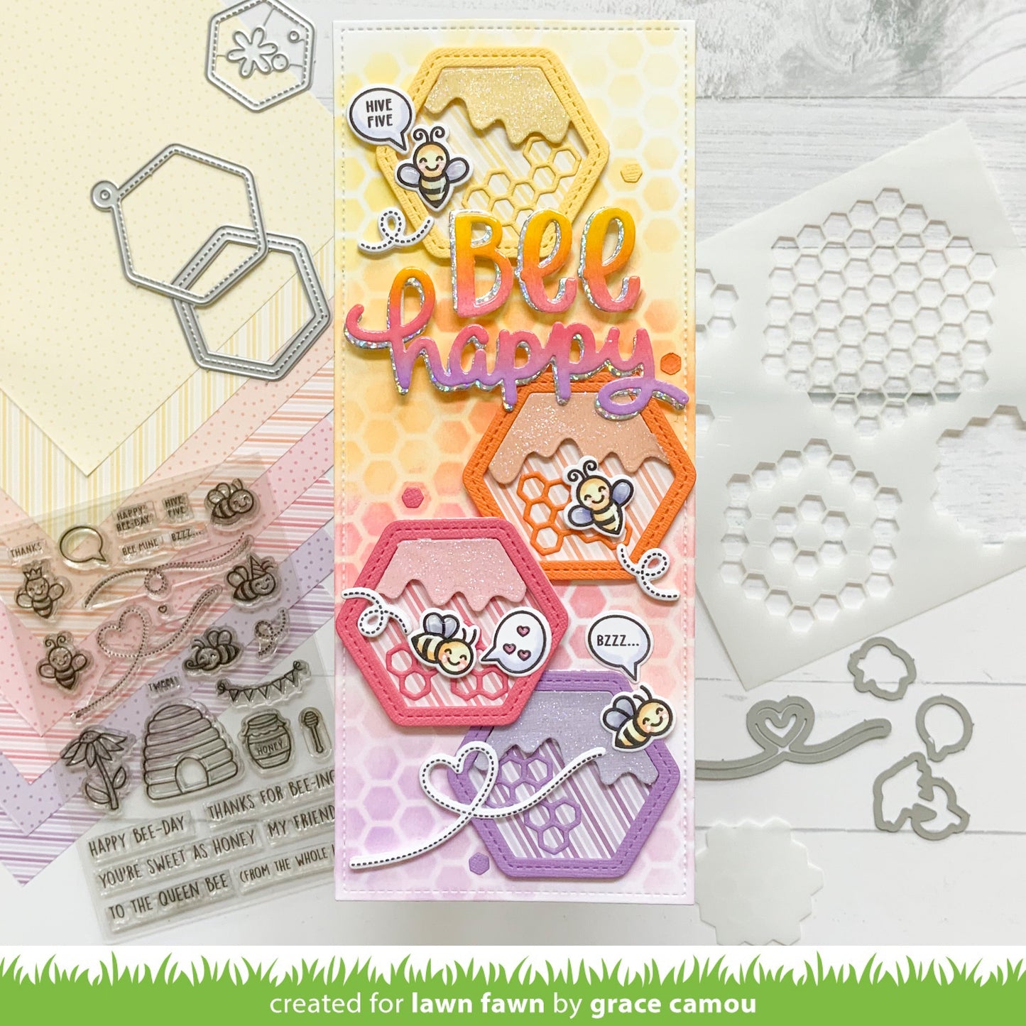 Lawn Fawn - Hive Five