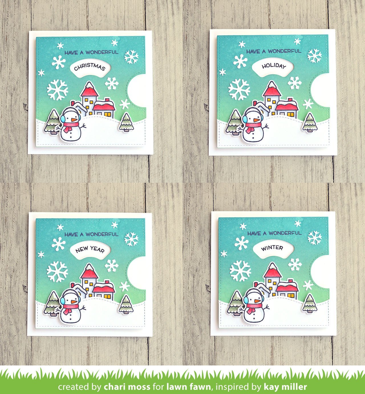 Lawn Fawn - Reveal Wheel Holiday Sentiments