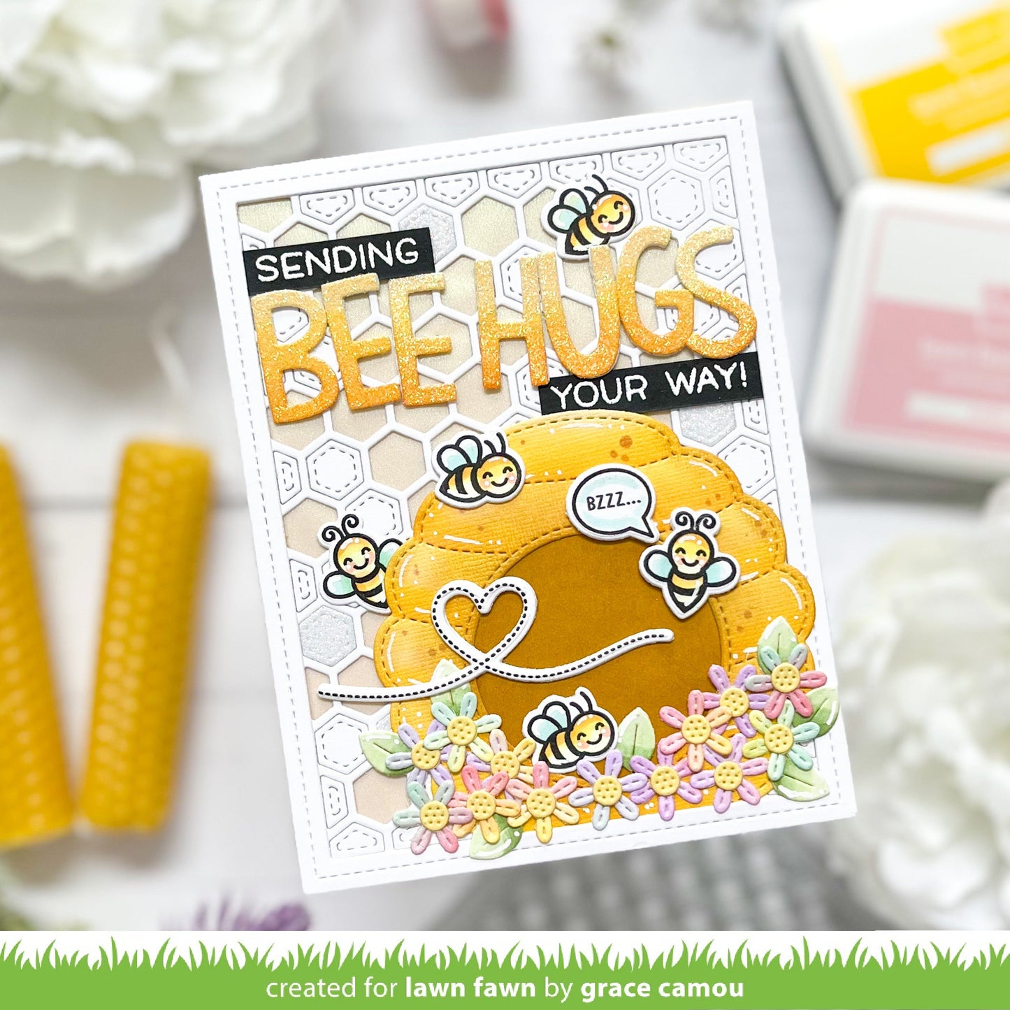 Lawn Fawn - Magic Iris Beehive Add-On