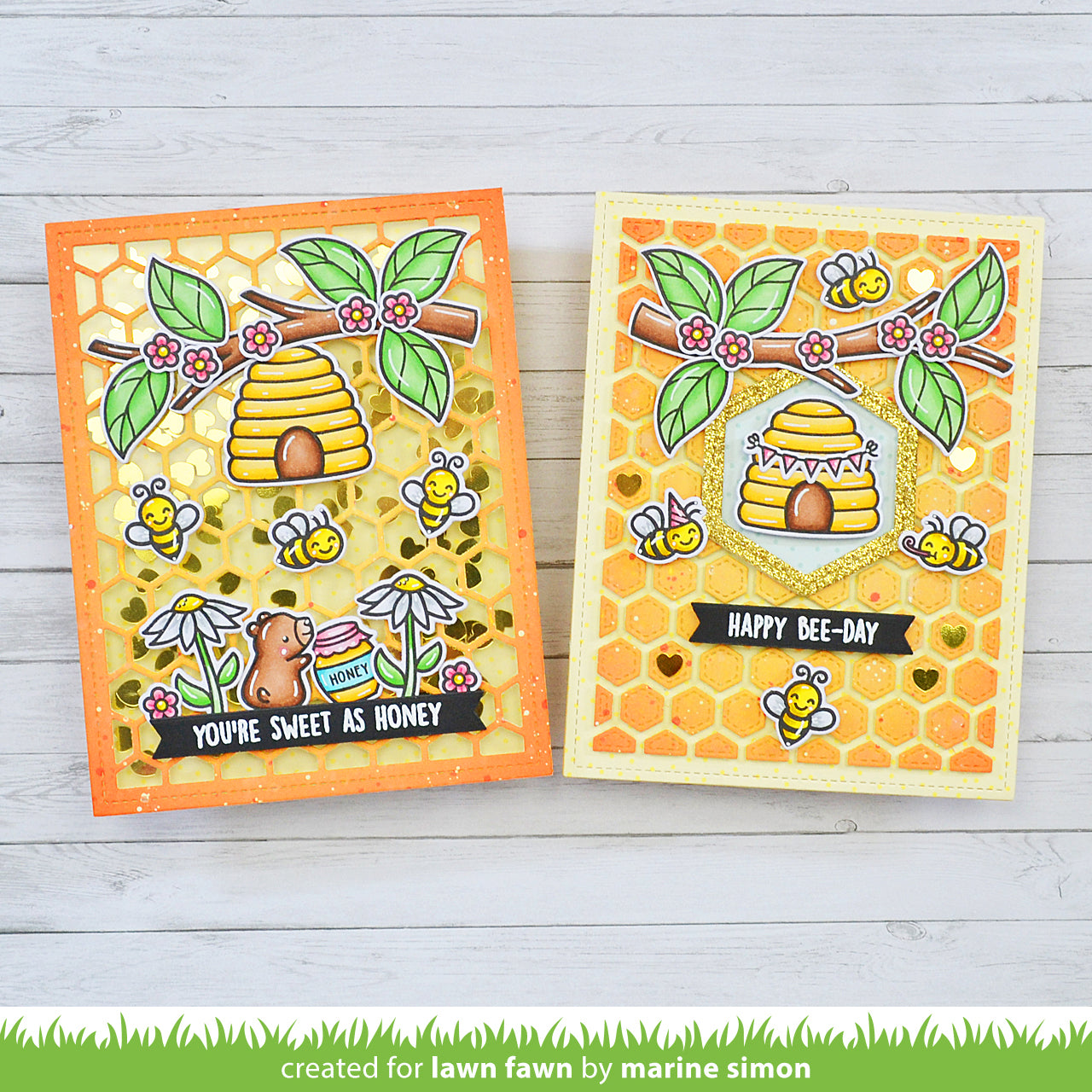 Lawn Fawn - Honeycomb Backdrop