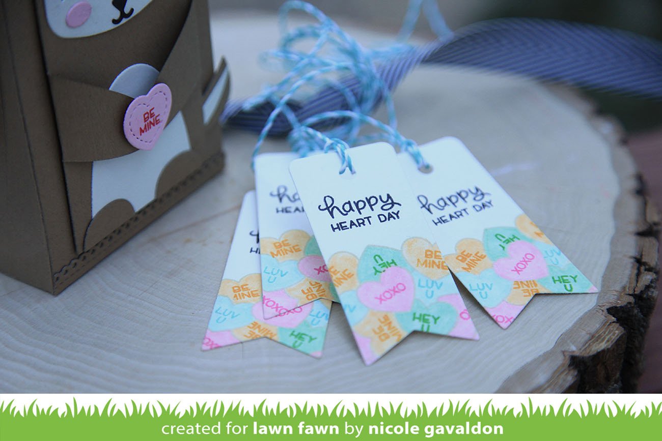 Lawn Fawn - How You Bean? Conversation Heart Add-On
