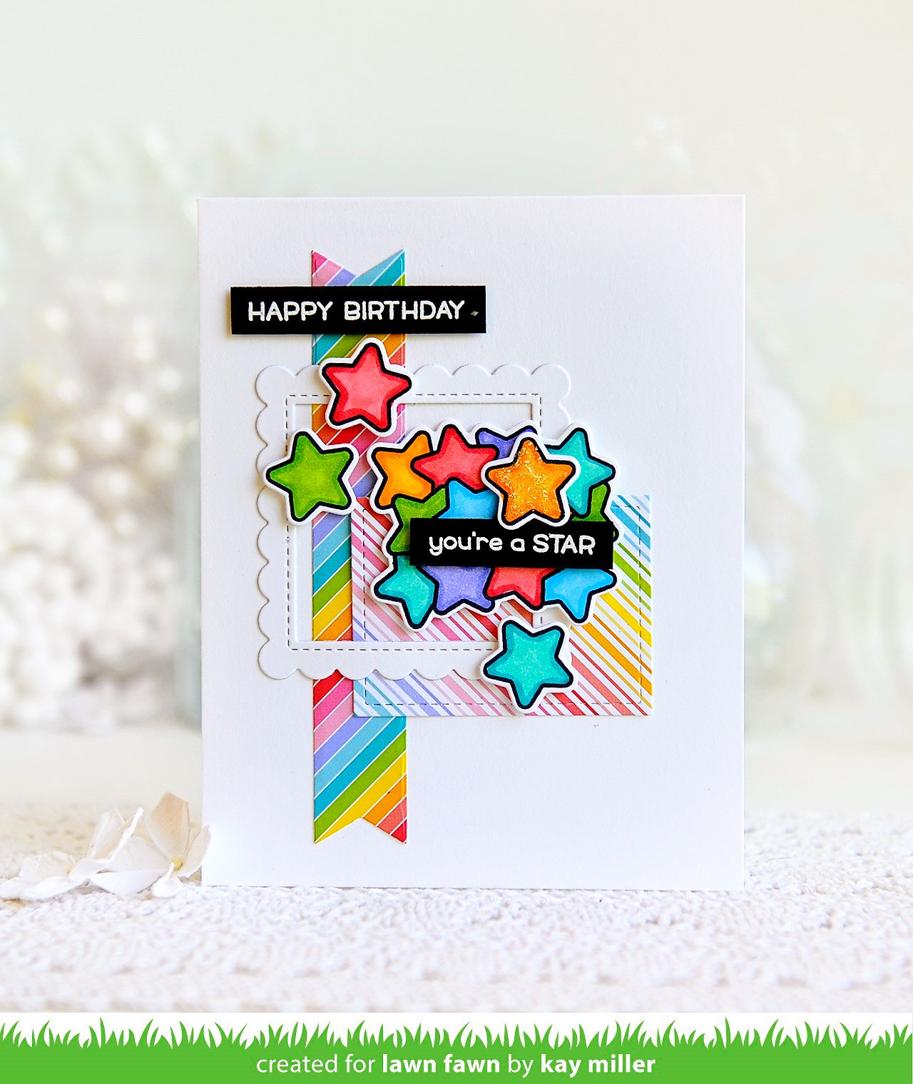 Lawn Fawn - Stitched Scalloped Square Frames