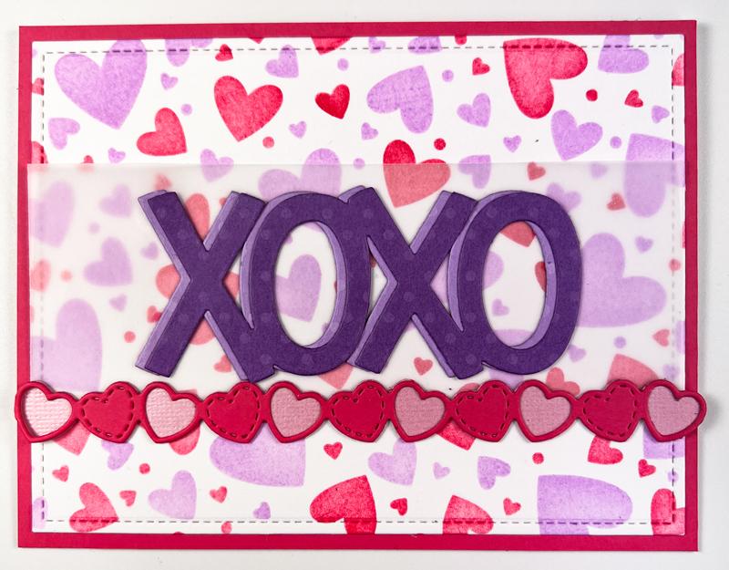 Lawn Fawn - Lots Of Hearts Background Stencils (2pcs)