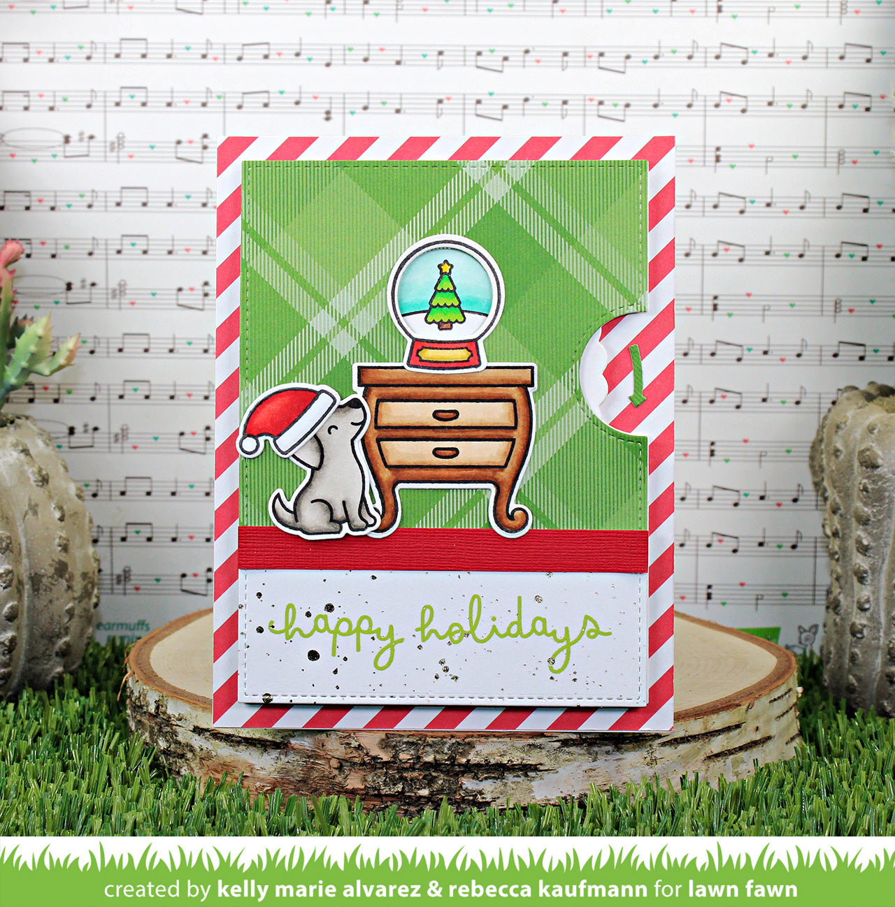 Lawn Fawn - Reveal Wheel Little Snow Globe: Dog Add-On