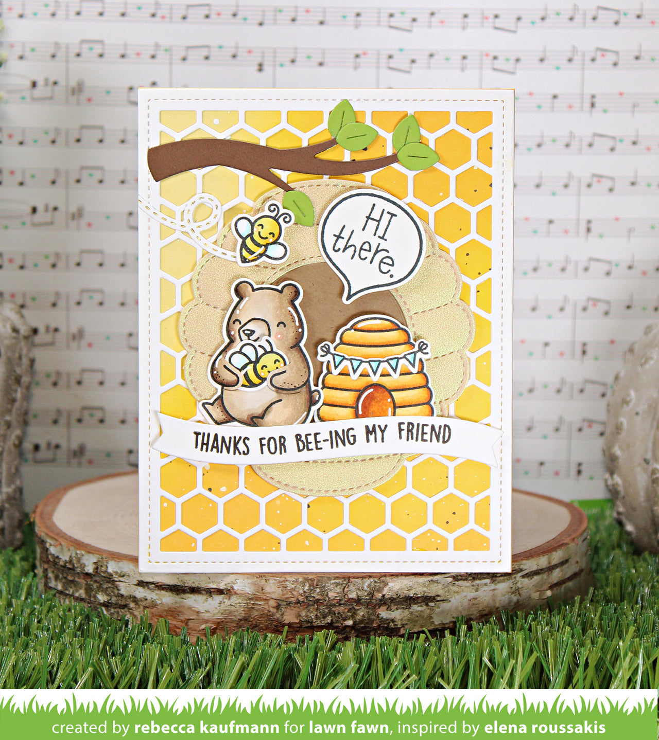 Lawn Fawn - Honeycomb Backdrop