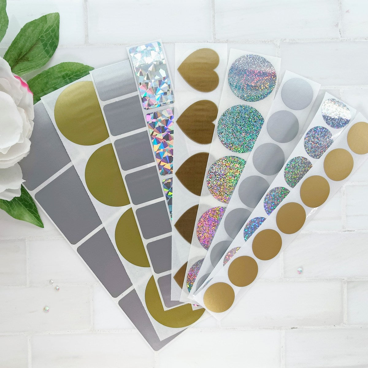 Pear Blossom Press - Scratch Off Stickers Assorti (50pcs)