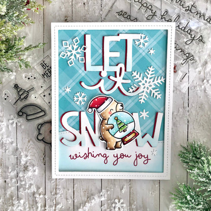 Lawn Fawn - Little Snow Globe: Bear