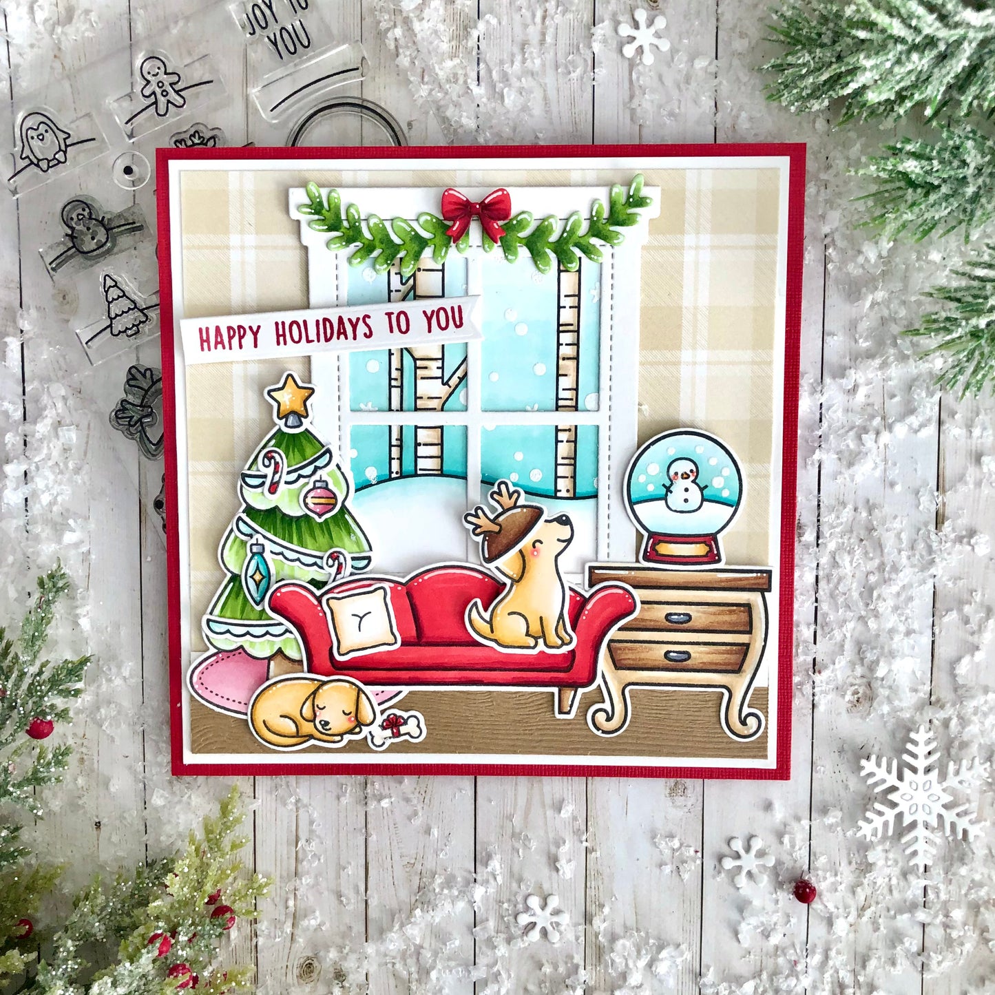 Lawn Fawn - Little Snow Globe: Dog