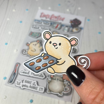 SET DEAL: Time For Tea Designs - Baked With More Love Clear Stamp Set