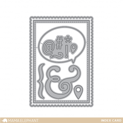 Mama Elephant - Index Card - Creative Cuts