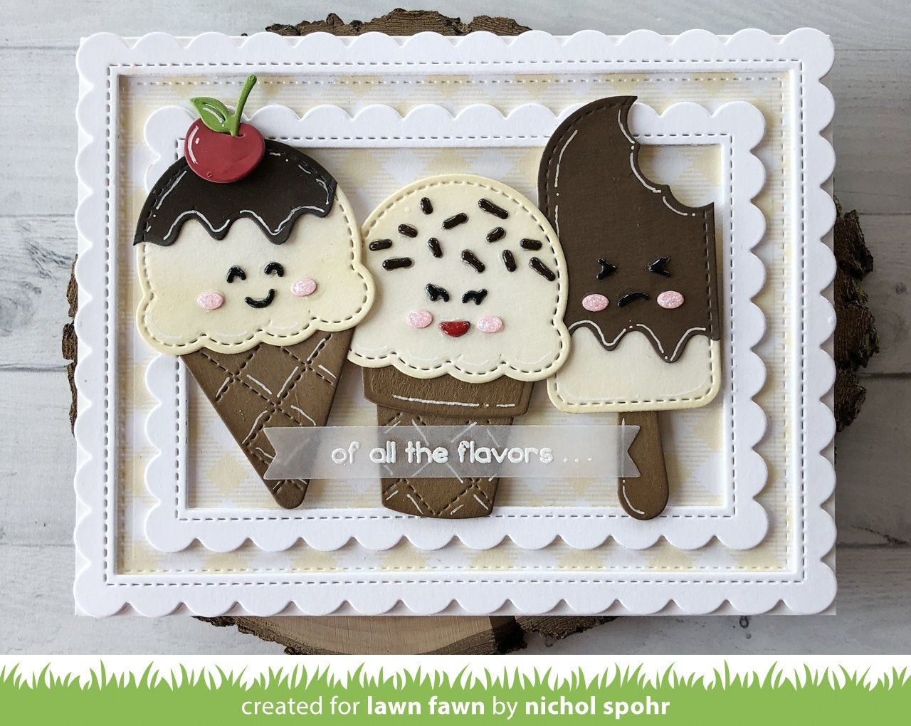 Lawn Fawn - Stitched Scalloped Rectangle Frames