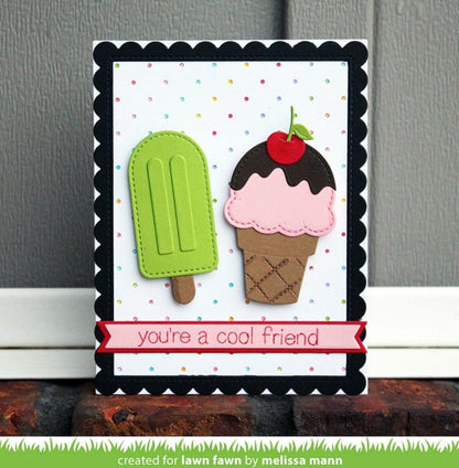 Lawn Fawn - Stitched Scalloped Rectangle Frames