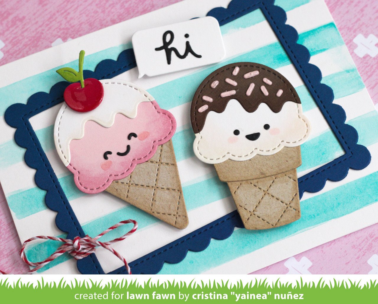 Lawn Fawn - Stitched Scalloped Rectangle Frames