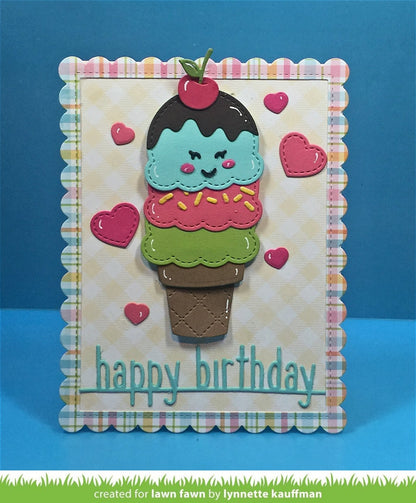 Lawn Fawn - Stitched Scalloped Rectangle Frames