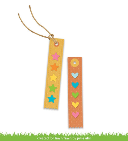 Lawn Fawn - Hearts And Stars Skinny Tag